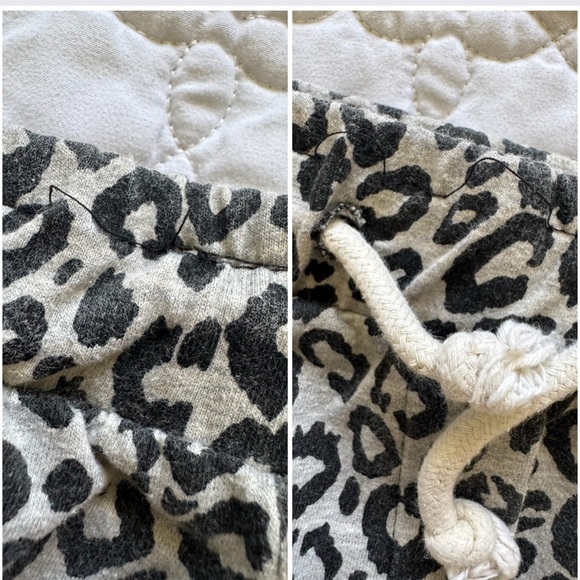 Zara Trafaluc Gray and Black Leopard Print Lightweight Joggers Size Medium - Picture 6 of 16